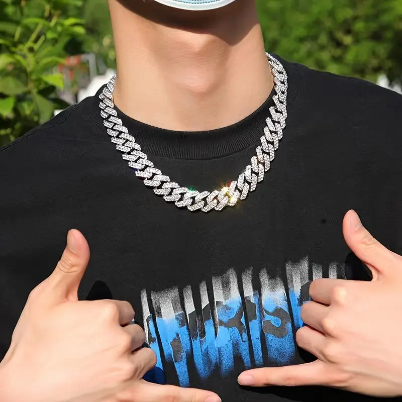 Karan Aujla's and Sidhu iced cuban chain-Unisex