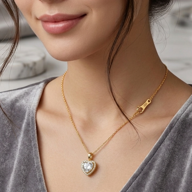 Crystal Heart Pendant