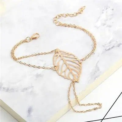 Golden Leaf Bracelet