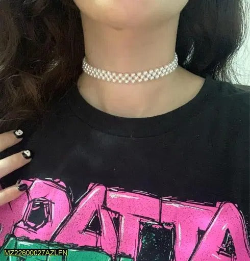 Lustrous Pearl Stone Necklace
