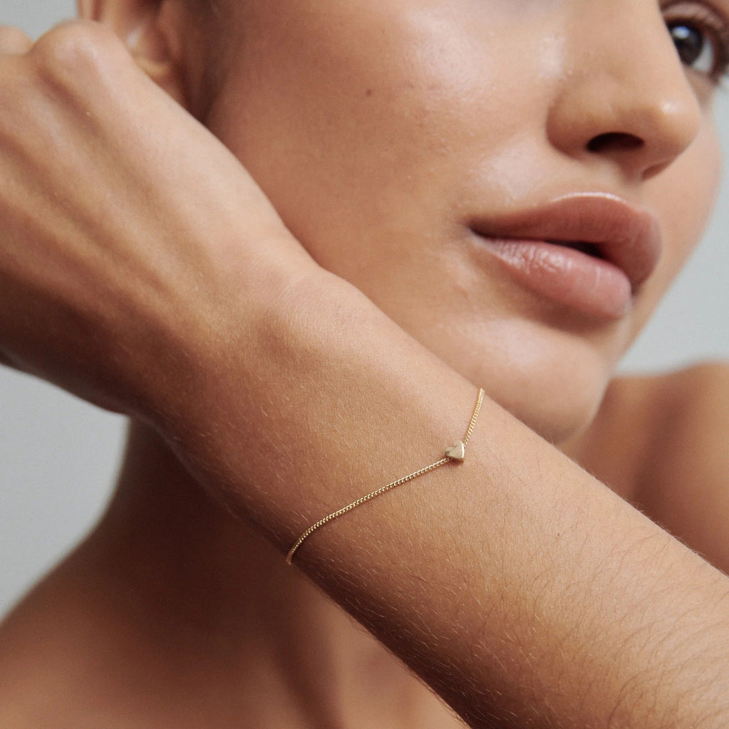 Gold Plated Heart Bracelet