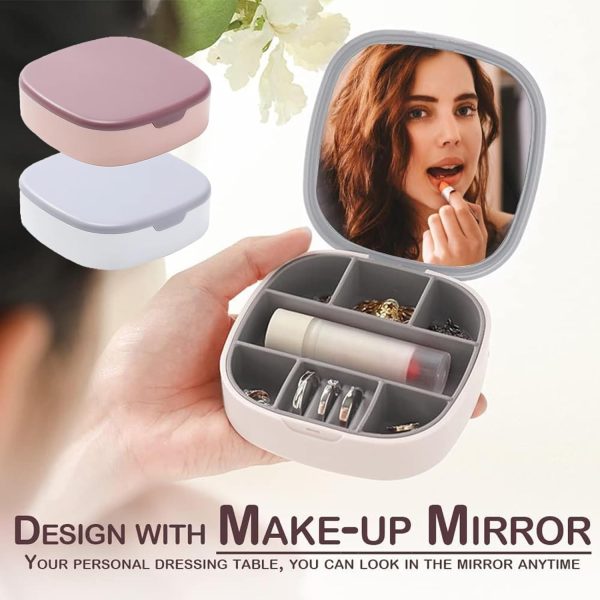 Portable Jewellery Box with mirror